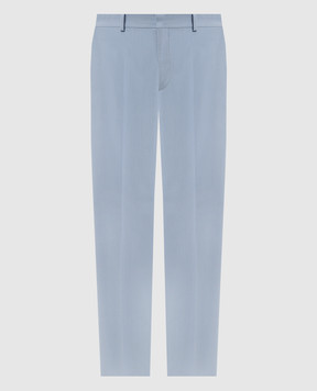 Off-White Blue pants with wool OMCO020F23FAB001