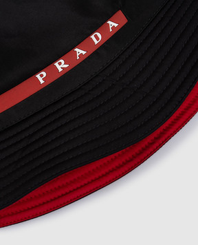Prada Black panama with logo PANAMA