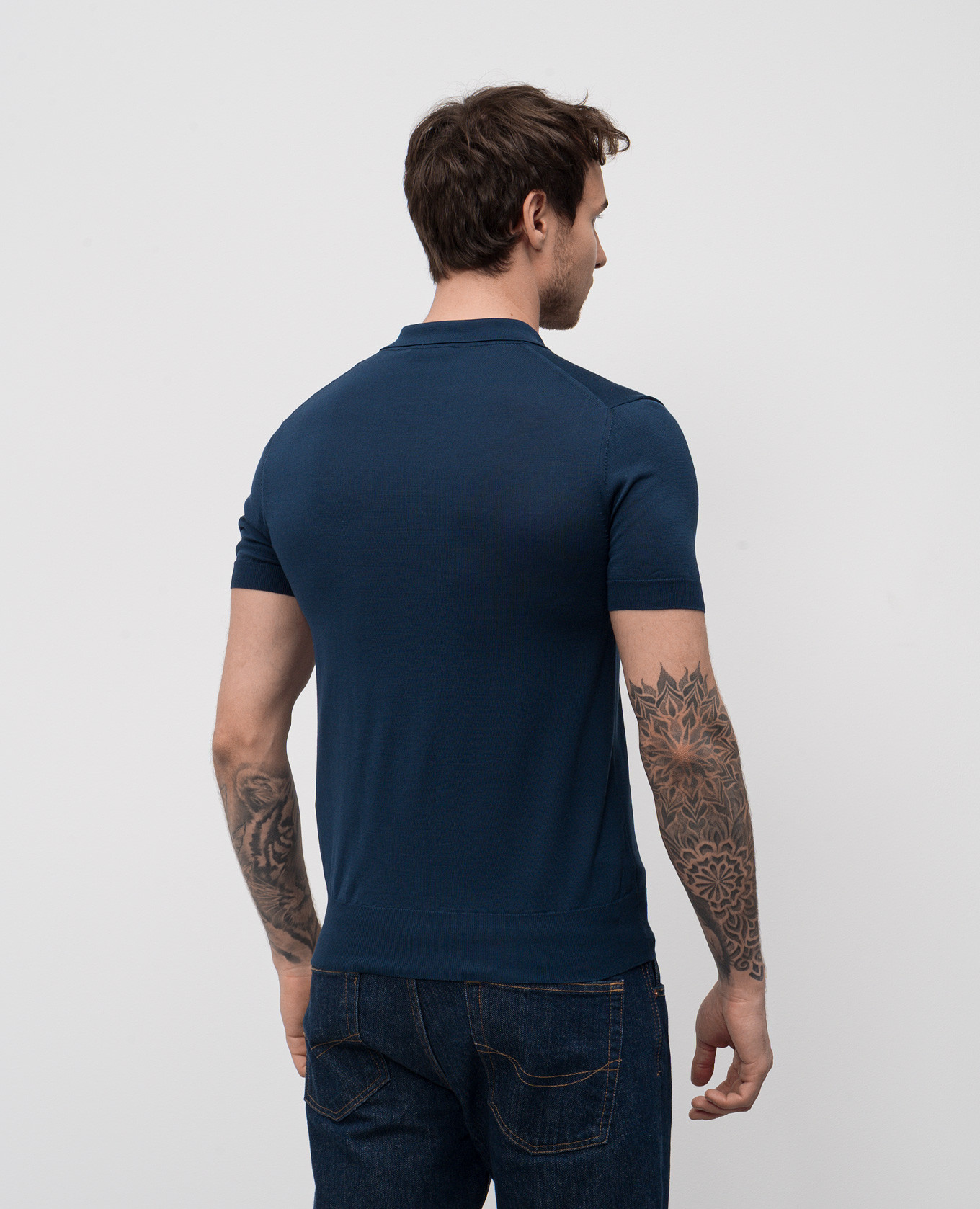 

Blue polo with silk Tom Ford