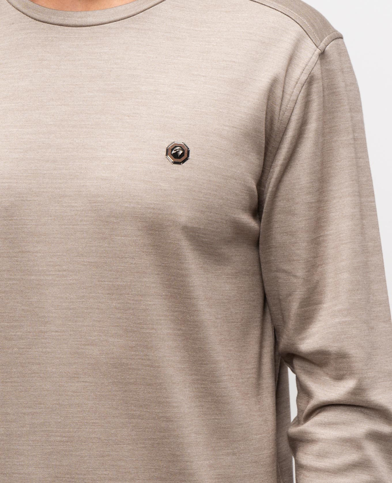 

Beige wool and silk long sleeve shirt Stefano Ricci