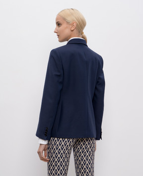 Valentino Blue wool and silk jacket 7B3CE4E01CF
