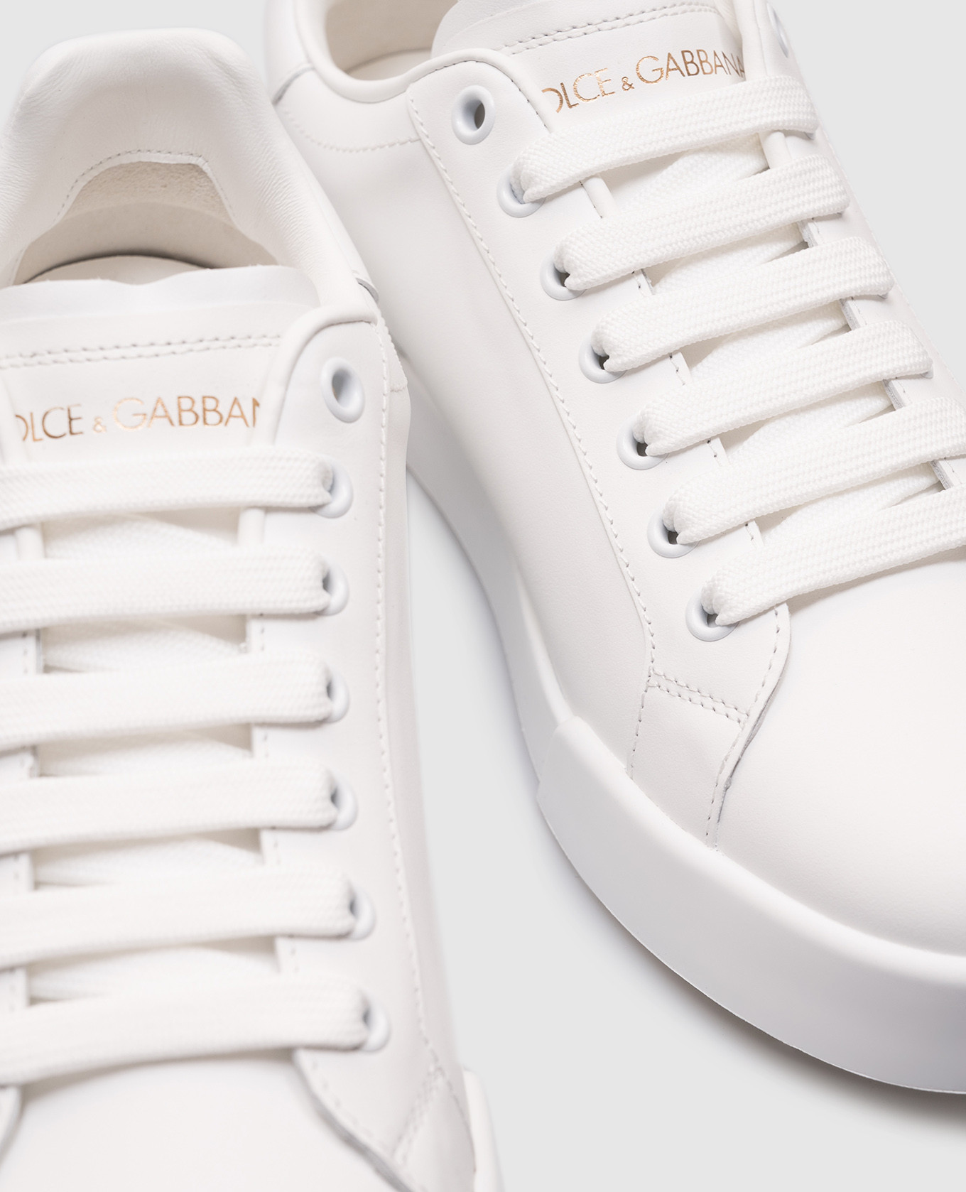 

Strobel Portofino Light white leather sneakers Dolce&Gabbana