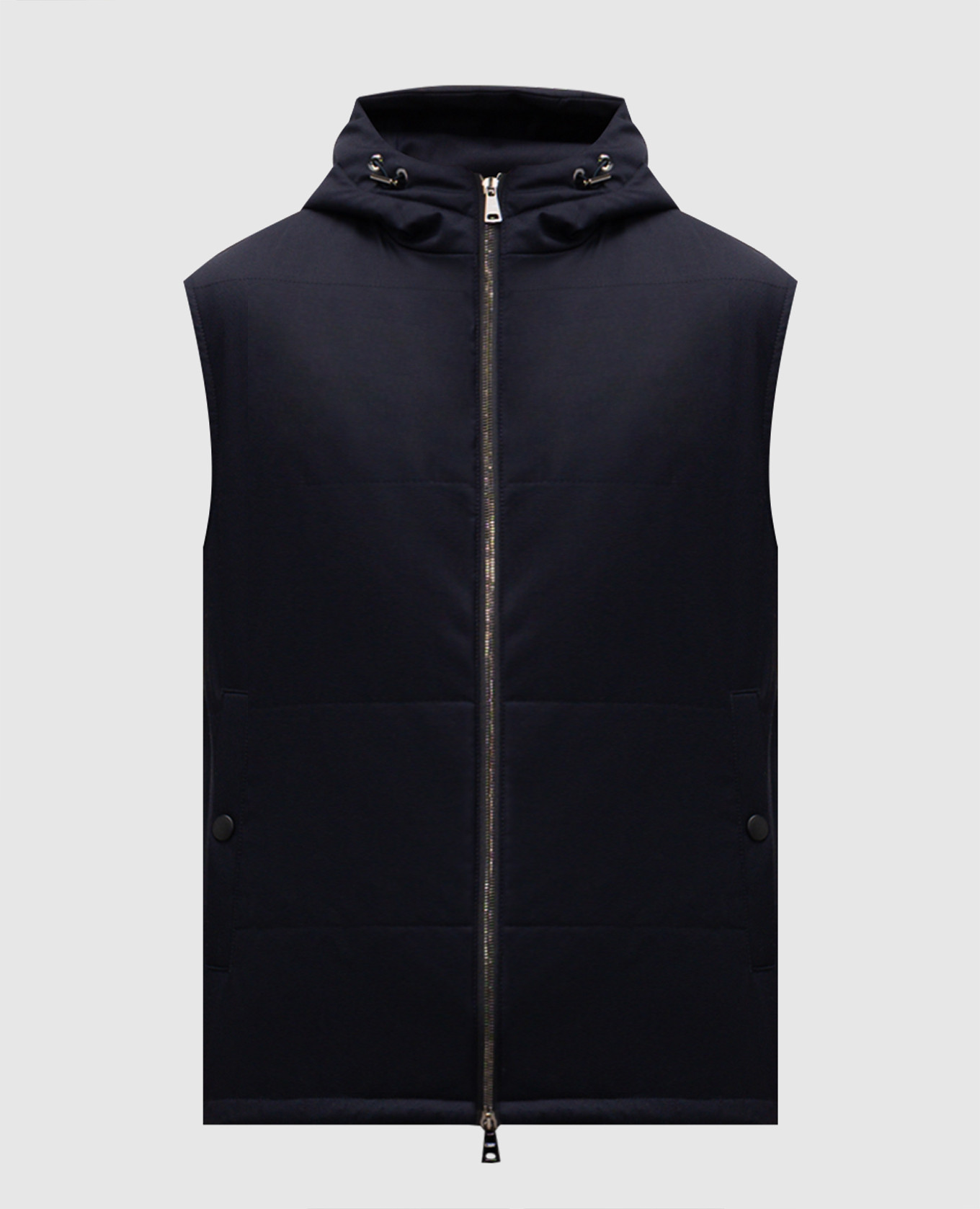 Blue woolen vest