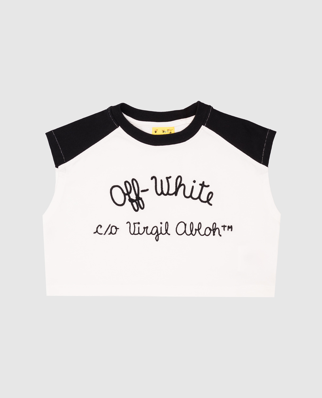 

Children's white top with logo embroidery Off-White
