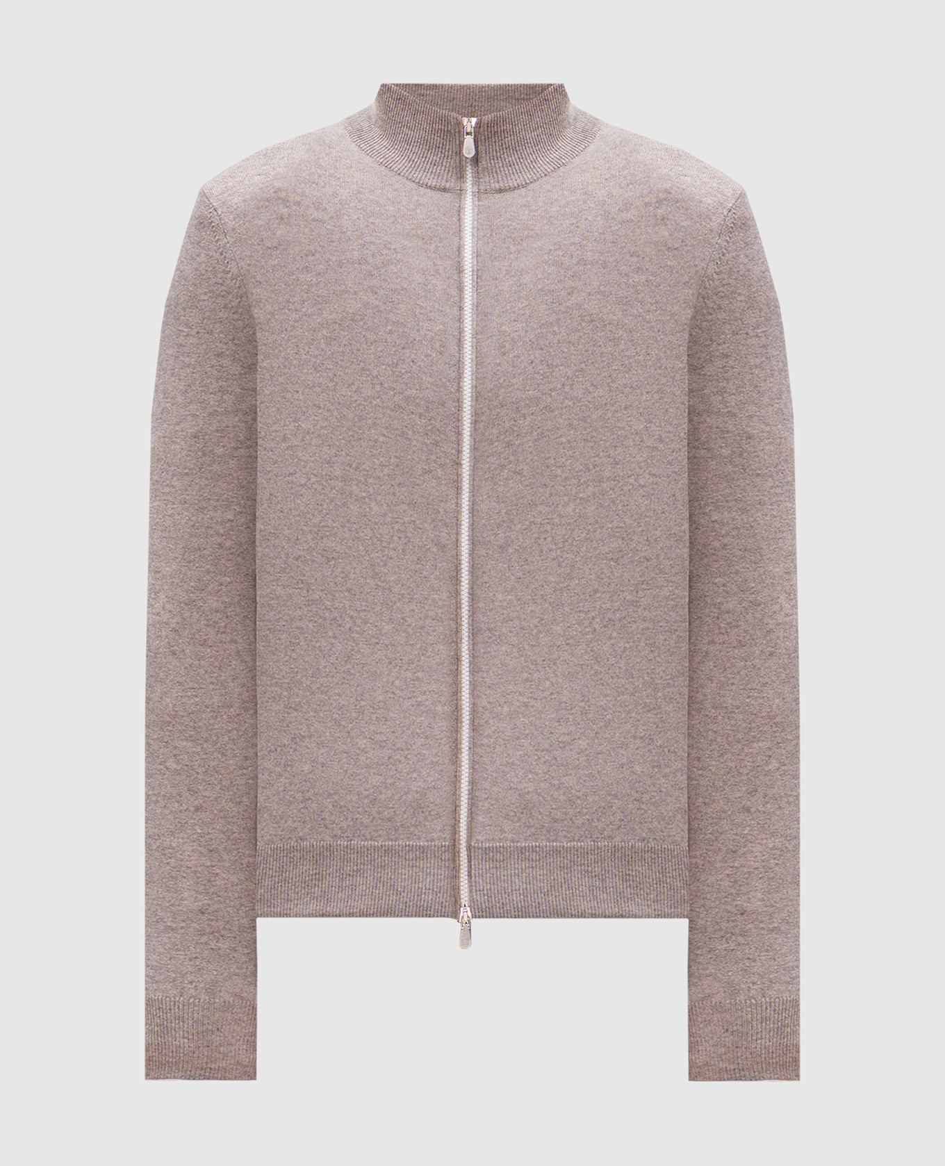 

Beige cashmere cardigan Brunello Cucinelli, Серый