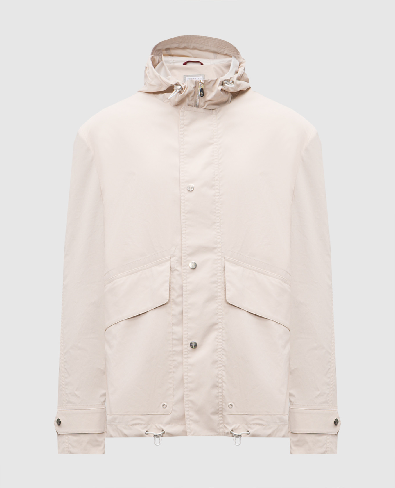 Beige windbreaker Brunello Cucinelli