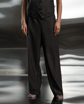 Bottega Veneta Brown pants made of wool 743610V3PI0