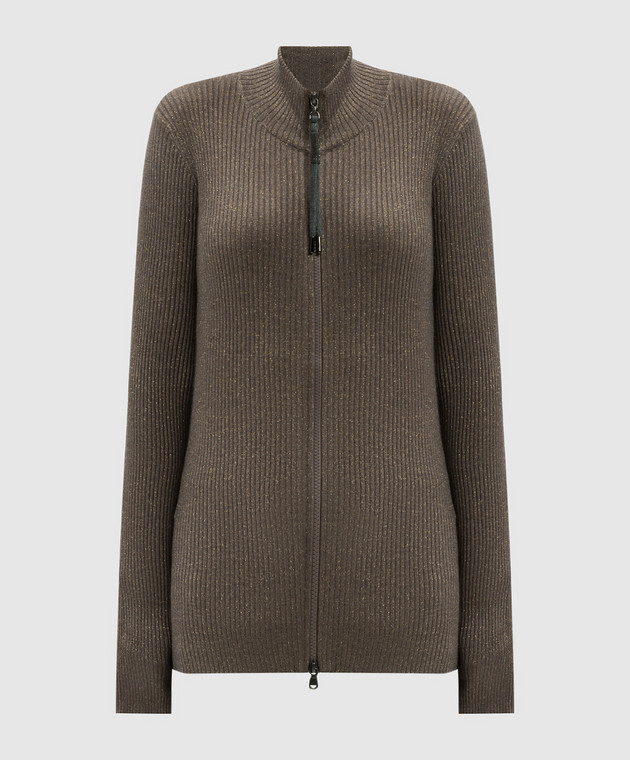 アウターその他 BRUNELLO CUCINELLI LUREX CARDIGAN Brunello Cucinelli - Ribbed cardigan with lurex M41835506P