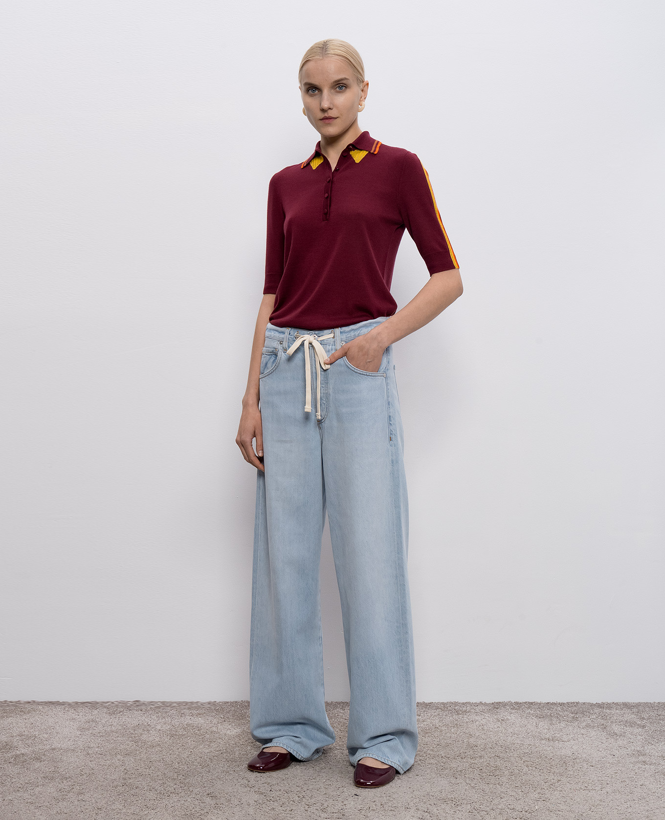 

Blue jeans with logo patch CITIZENS OF HUMANITY, Light blue