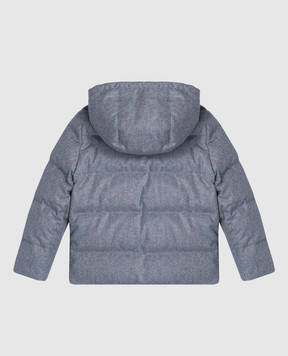 Brunello Cucinelli Children's blue wool down jacket B038PJ334A