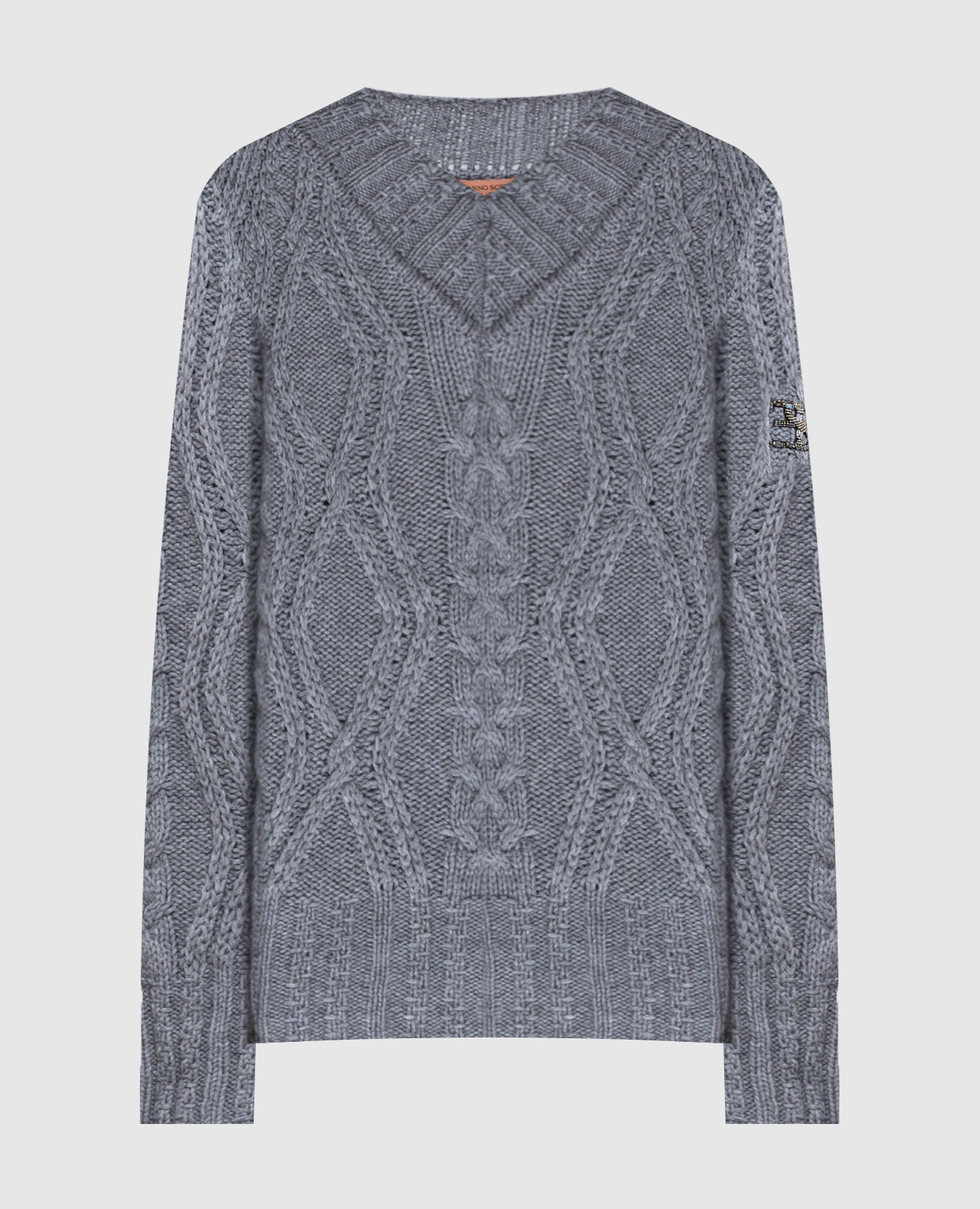 

Gray pullover with merino wool and cashmere Ermanno Scervino, Grey