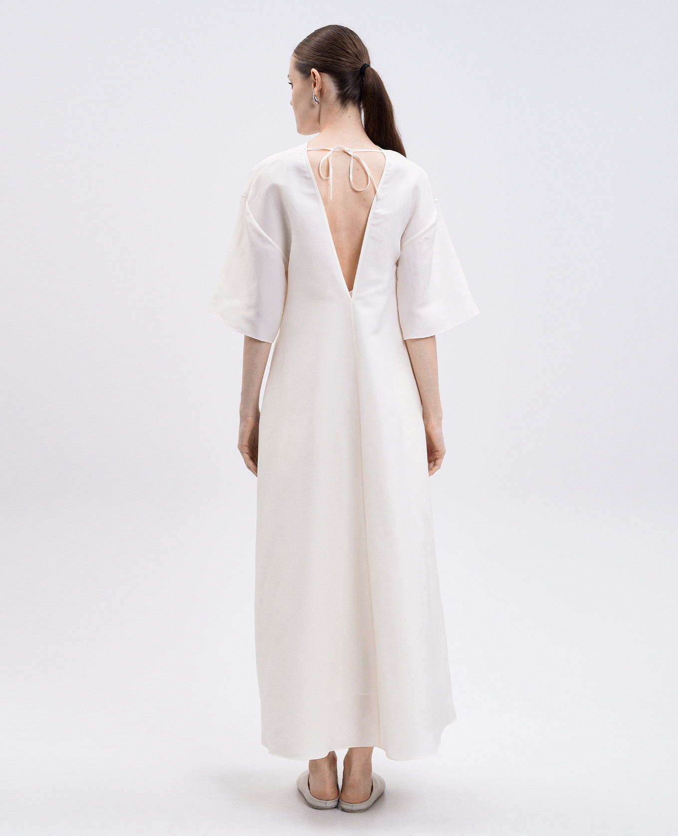 

Mia white silk dress The Row
