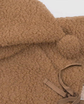 Binibamba Children's brown merino wool jumpsuit SNUGGLESUIT