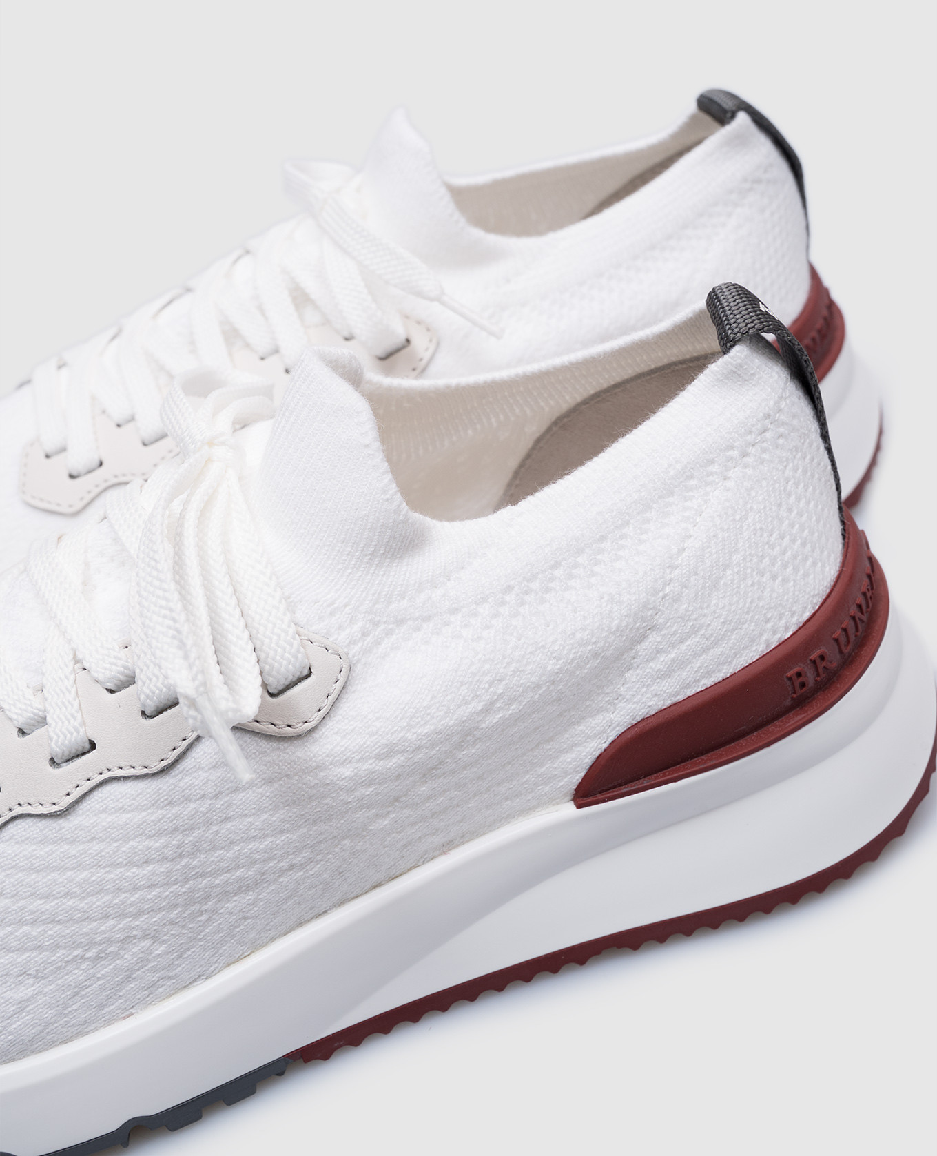

White sneakers with logo Brunello Cucinelli