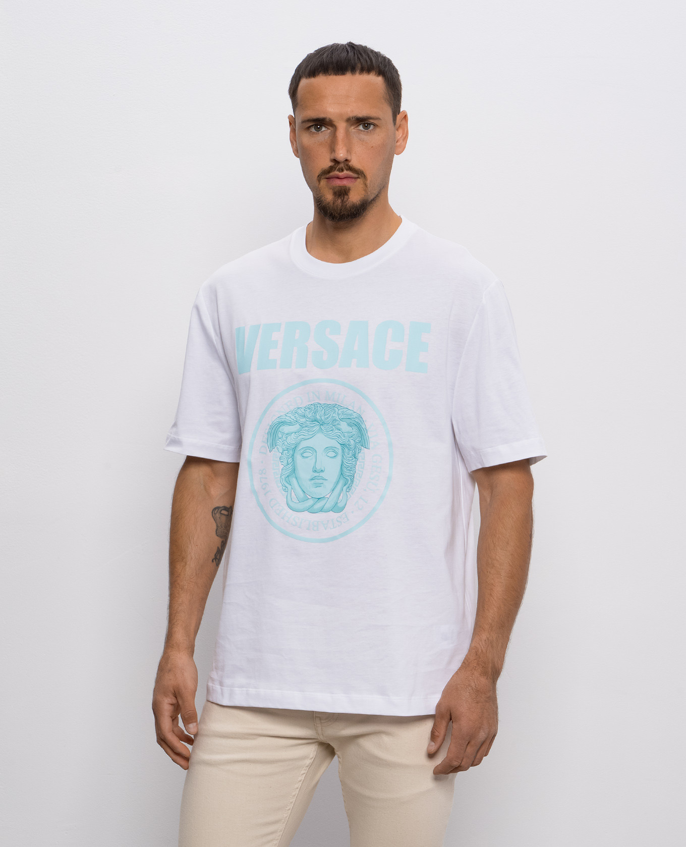 

Medusa Rock White T-Shirt Versace