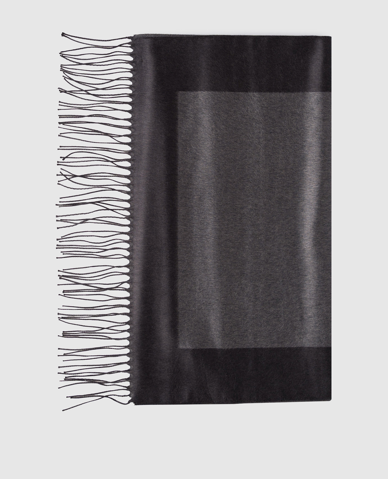 

Grey silk stole with logo Saint Laurent