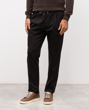 Cashmere&Whiskey Brown wool pants 02556R0498