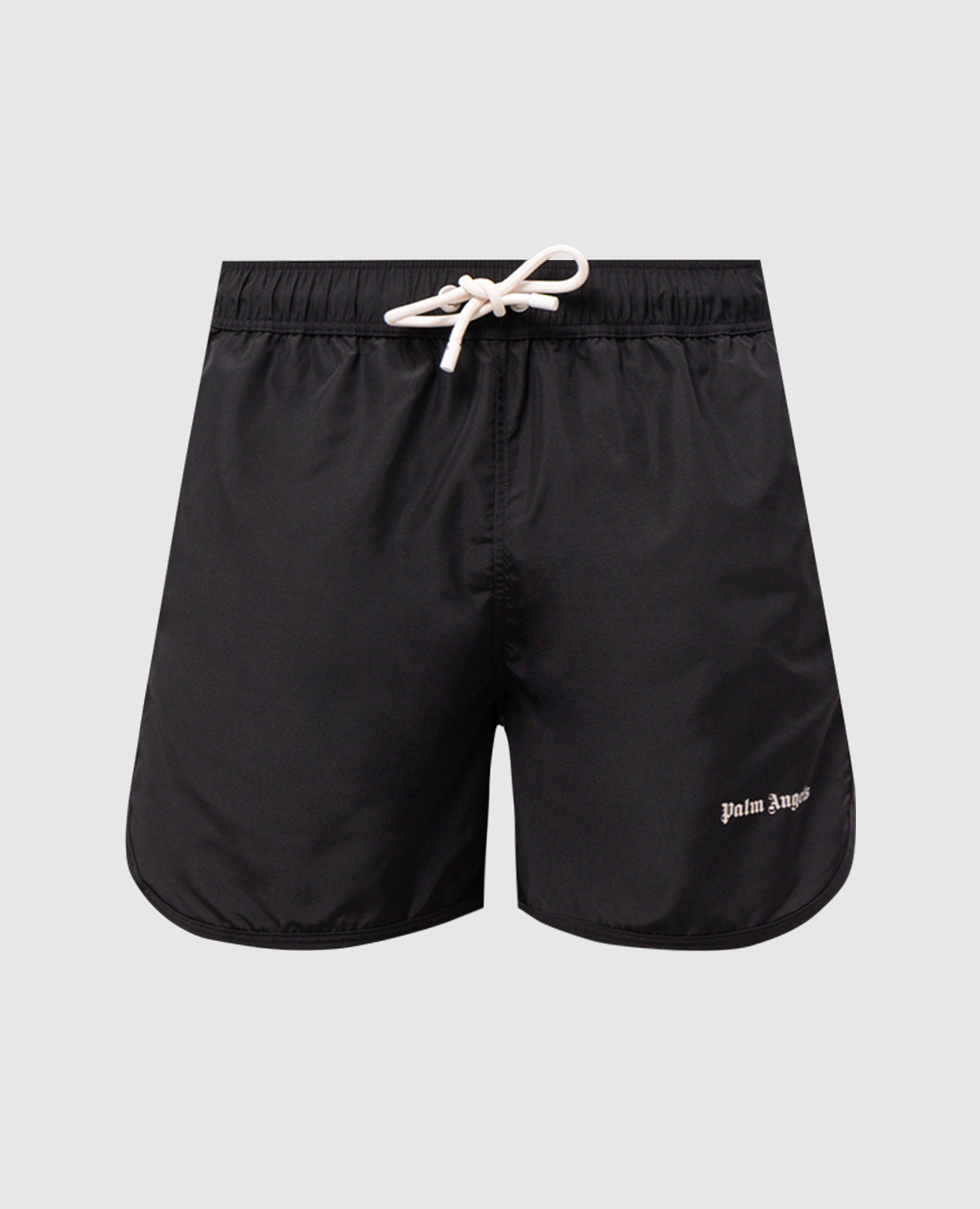 

Black swim shorts with stripes and logo print Palm Angels