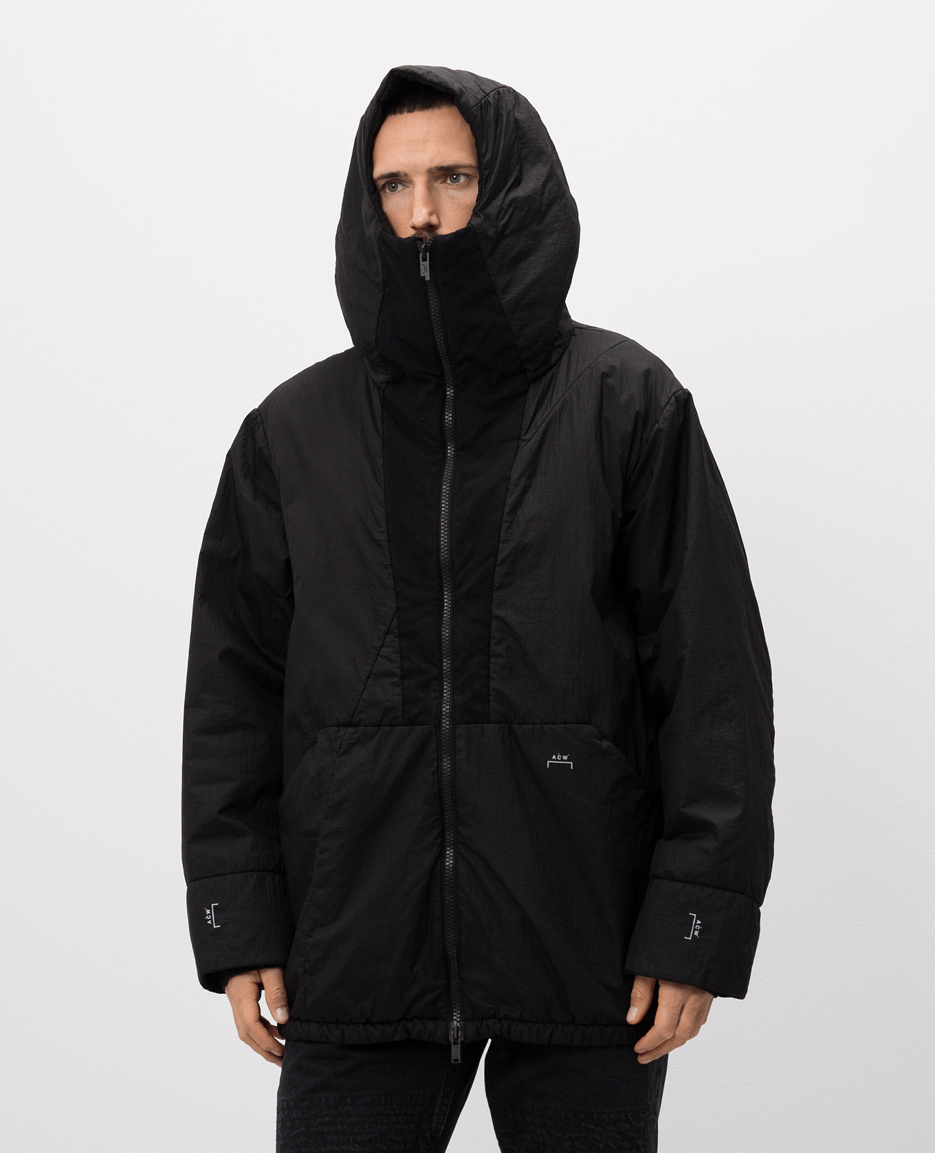 

Black jacket with logo print A Cold Wall