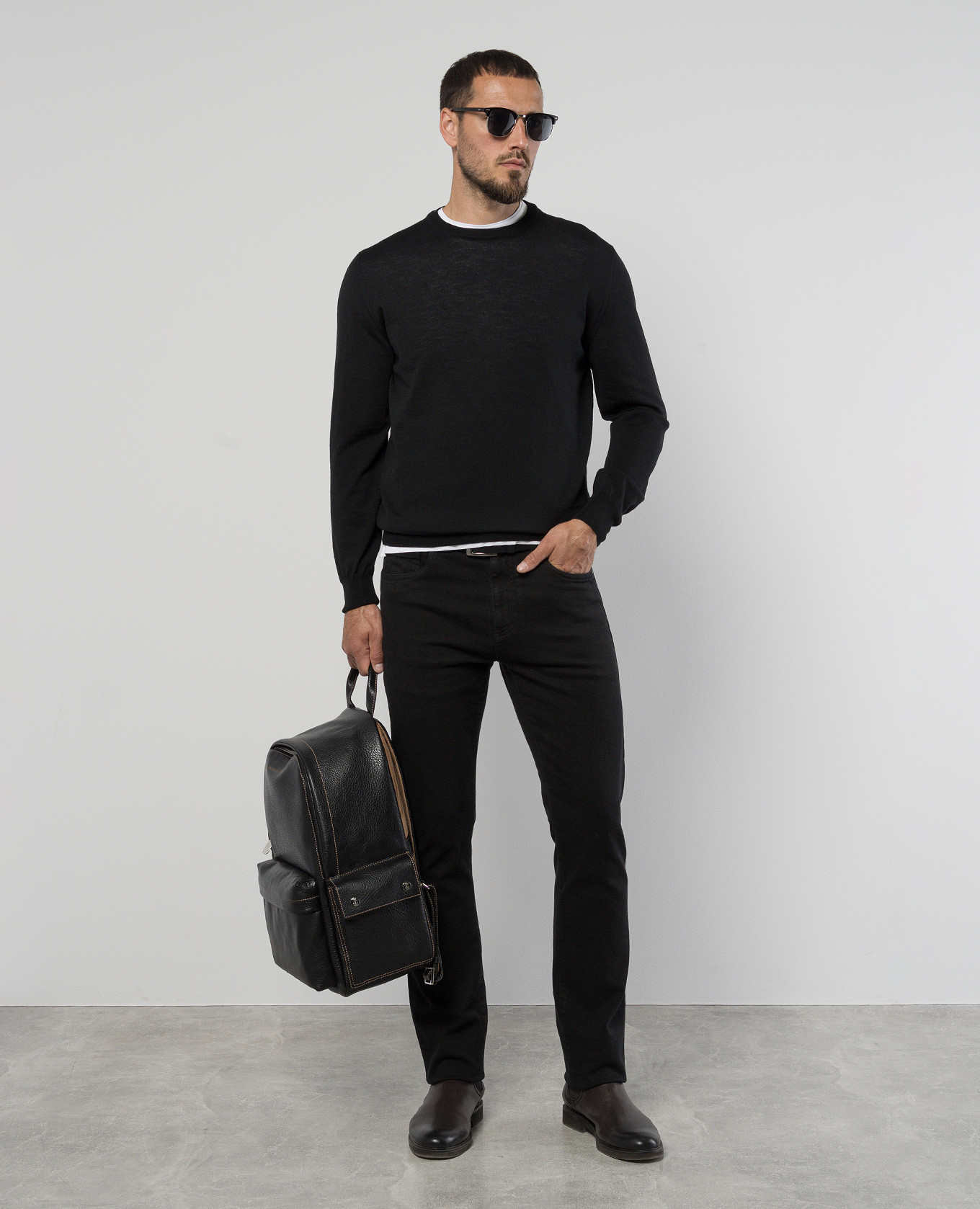 

Black woolen jumper Canali