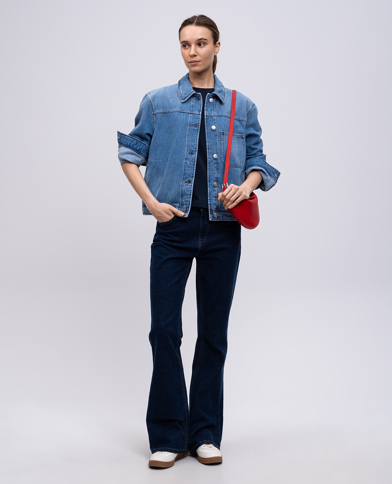 

Blue T-shirt with embroidered logo Woolrich