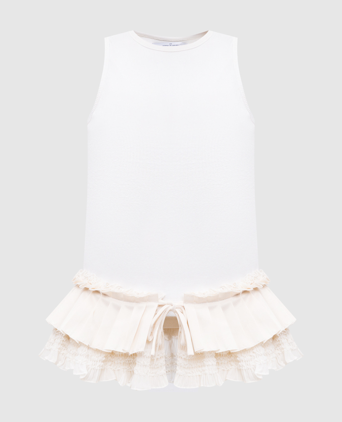 

Beige top with peplum Rokh