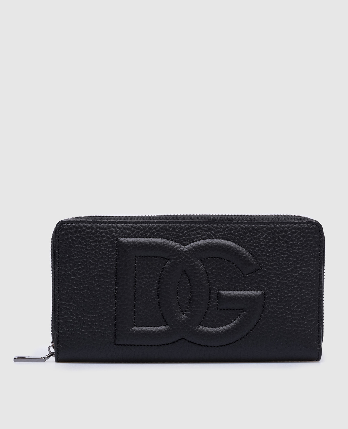 

Black leather wallet with textured logo Dolce&Gabbana