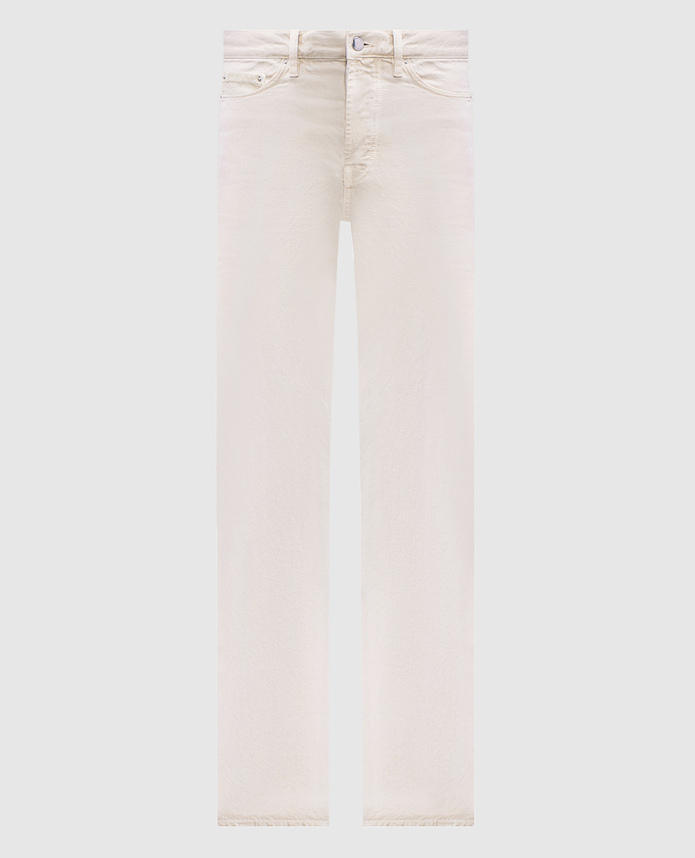

Beige jeans with logo patch Toteme