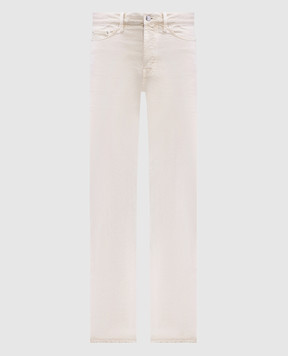 Toteme Beige jeans with logo patch 251WRB911FB0083