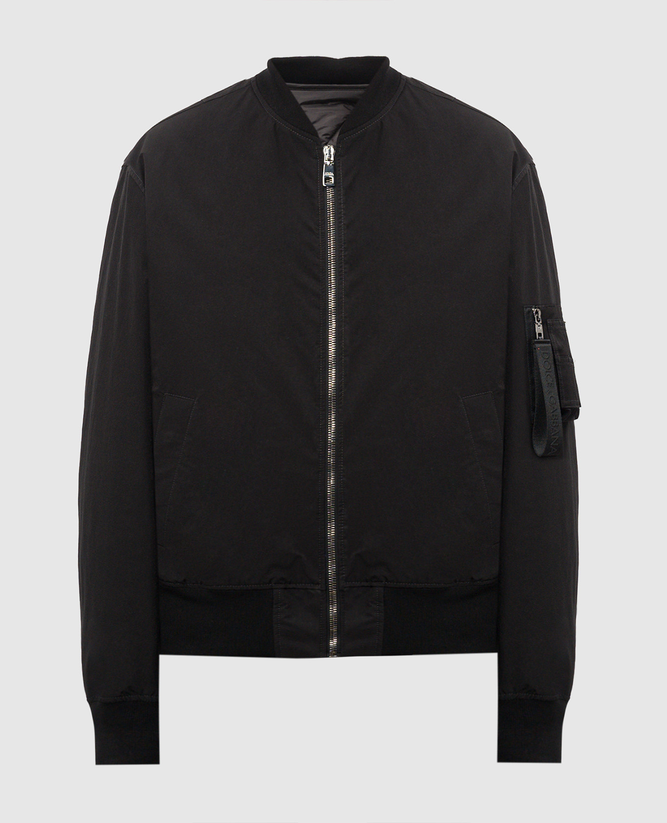 

Black bomber jacket with a removable quilted lining Dolce&Gabbana