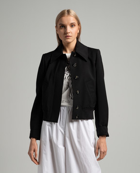 Max Mara Sportmax Smalto black wool jacket SMALTO