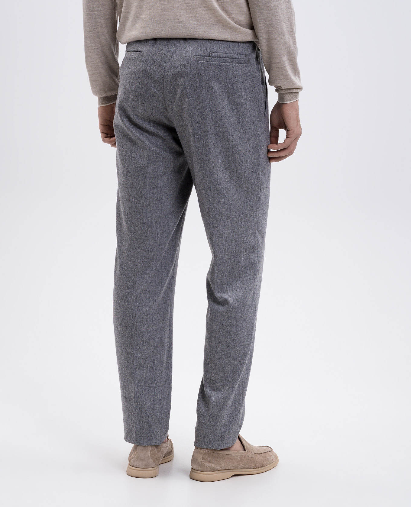 Gray wool pants Enrico Mandelli 4