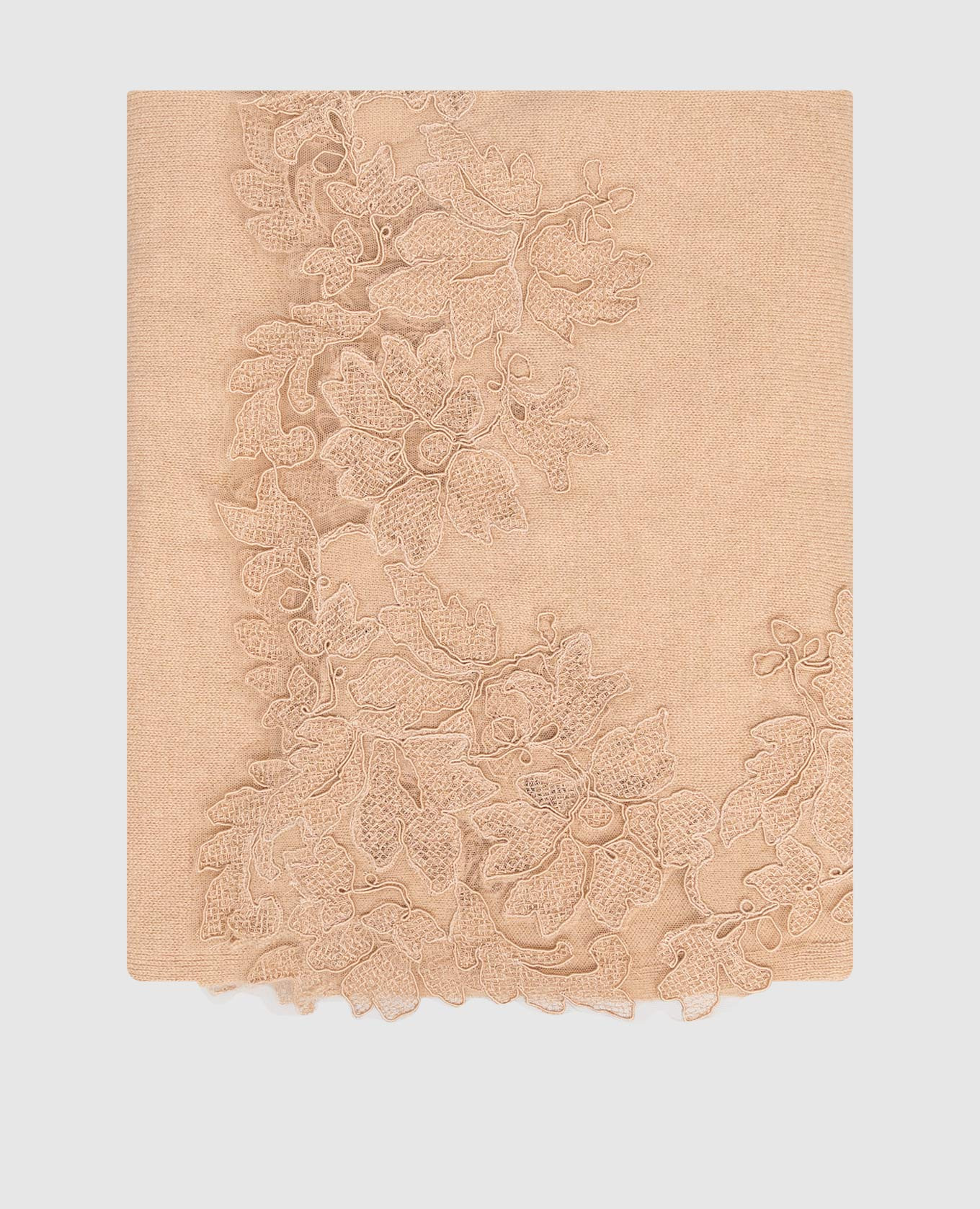 Beige cashmere scarf Ermanno Scervino