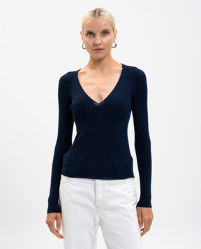 Twinset Blue wool pullover 252TT3110
