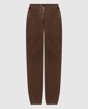 JOSEPH Brown leather pants JF008782