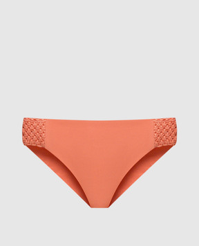 Fisico Orange swimsuit panties with weaving FS11M0