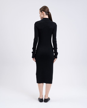 Jil Sander Black wool midi dress J02HP0034J14797