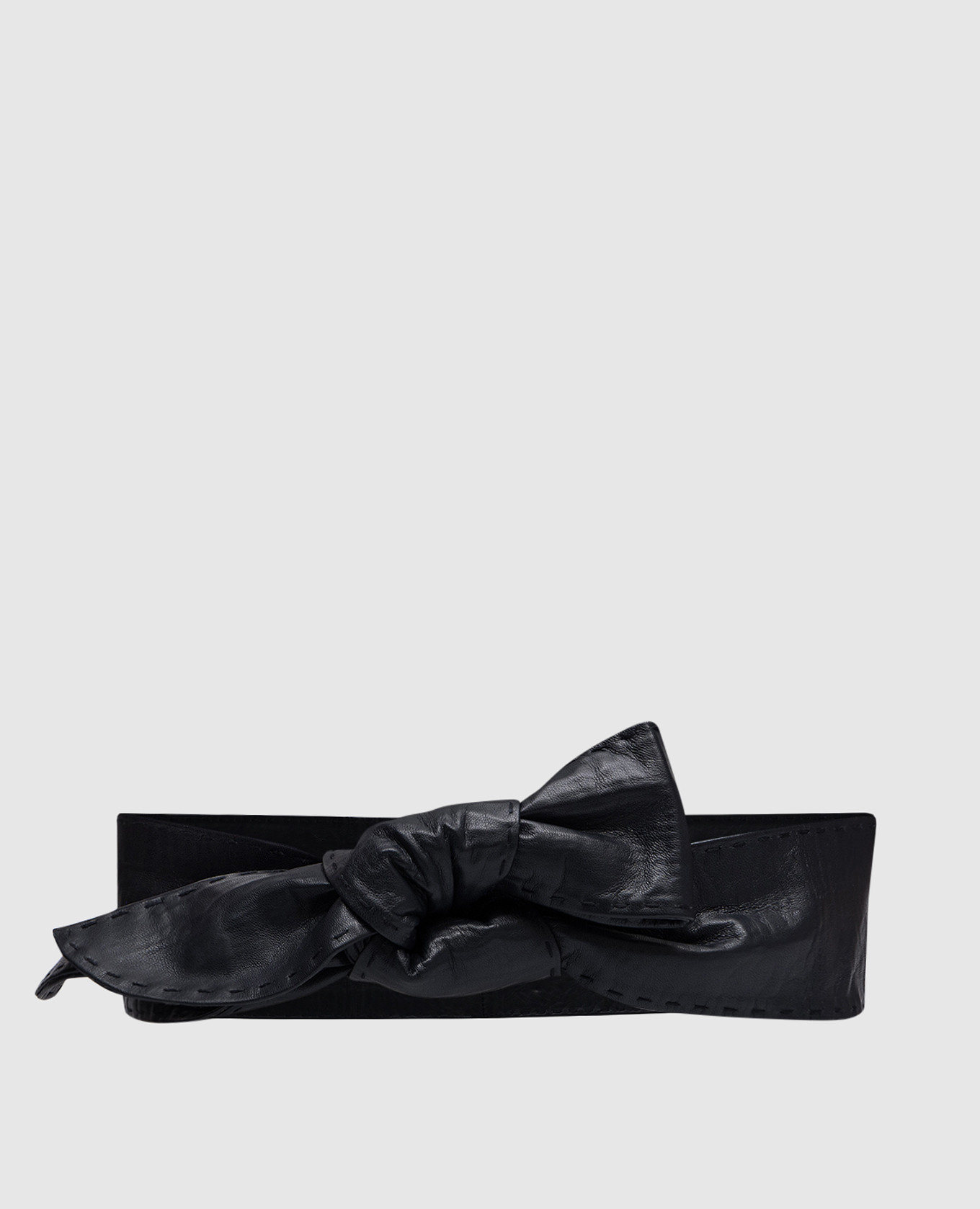 Blue leather belt giuliana teso