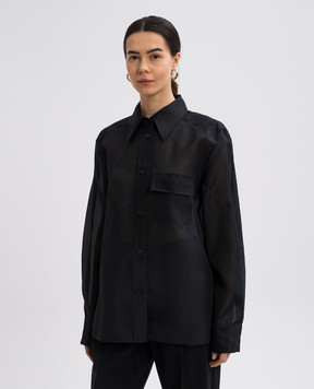 Khaite Black Yatty silk blouse 2375389