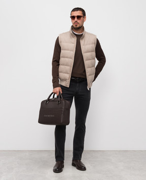 Stefano Ricci Brown cashmere jumper W505000G01W25301