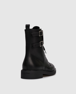 Gianvito Rossi Ripley black leather boots G7326320GOM