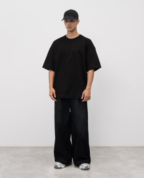 Juun.j Black T-shirt EQUILIBRE ROCK JC5742P215