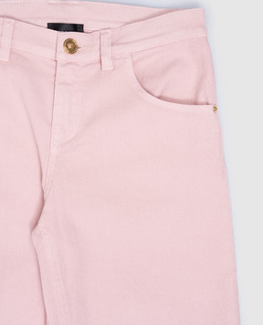 Versace Baby pink jeans with logo patch 10152391A11425