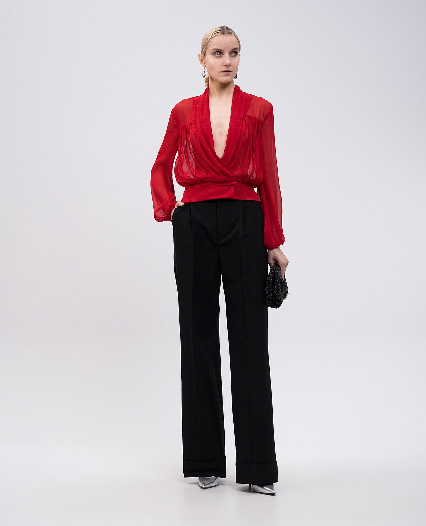 Red blouse with silk Philosophy di Lorenzo Serafini 2