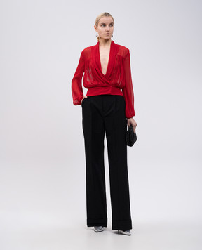 Philosophy di Lorenzo Serafini Red blouse with silk A02052115