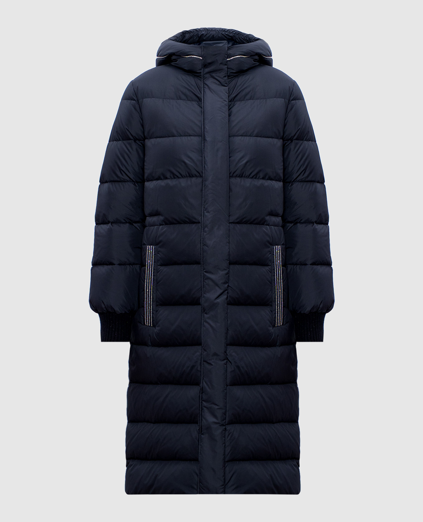 

Blue down jacket with monil chain Peserico