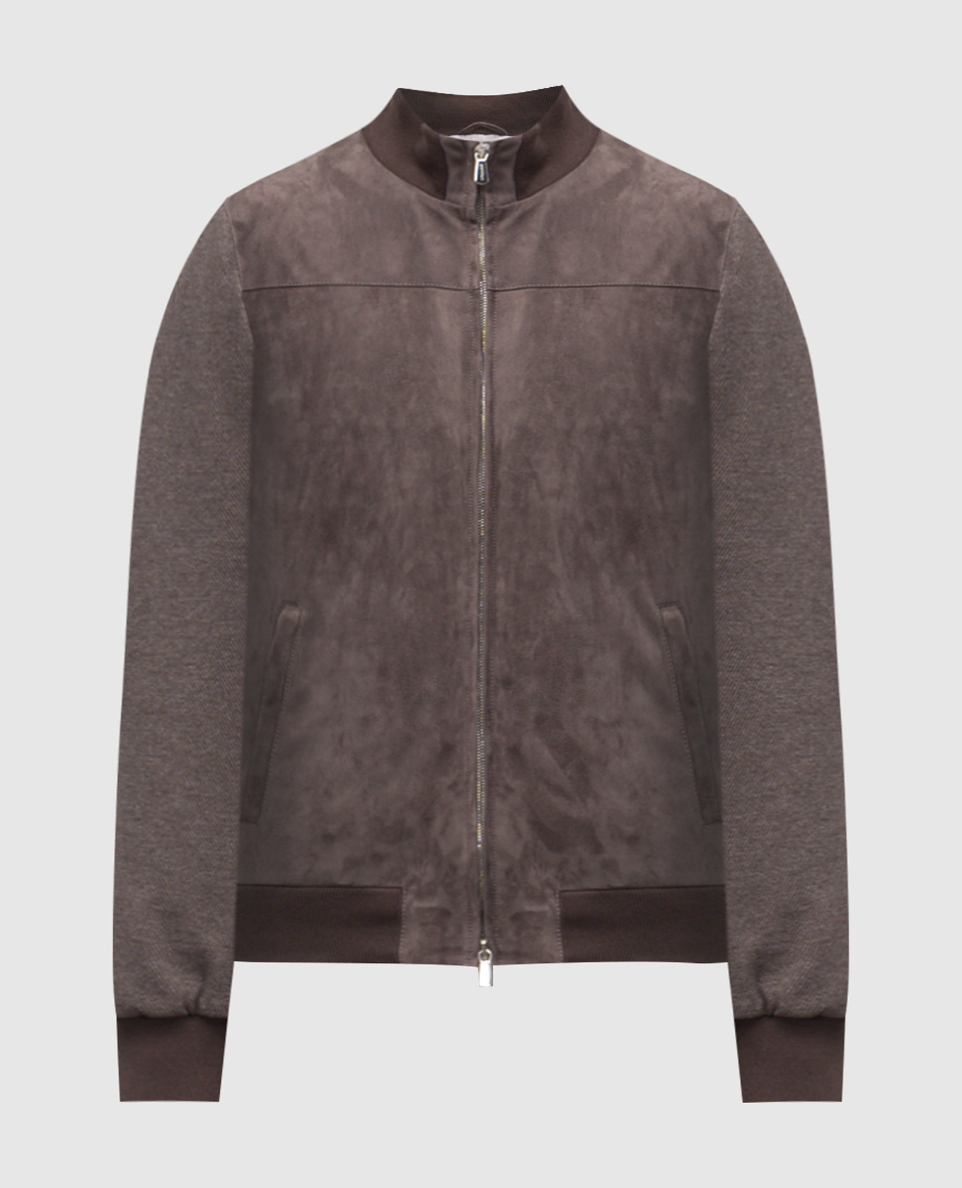 

Brown wool blend jacket Enrico Mandelli
