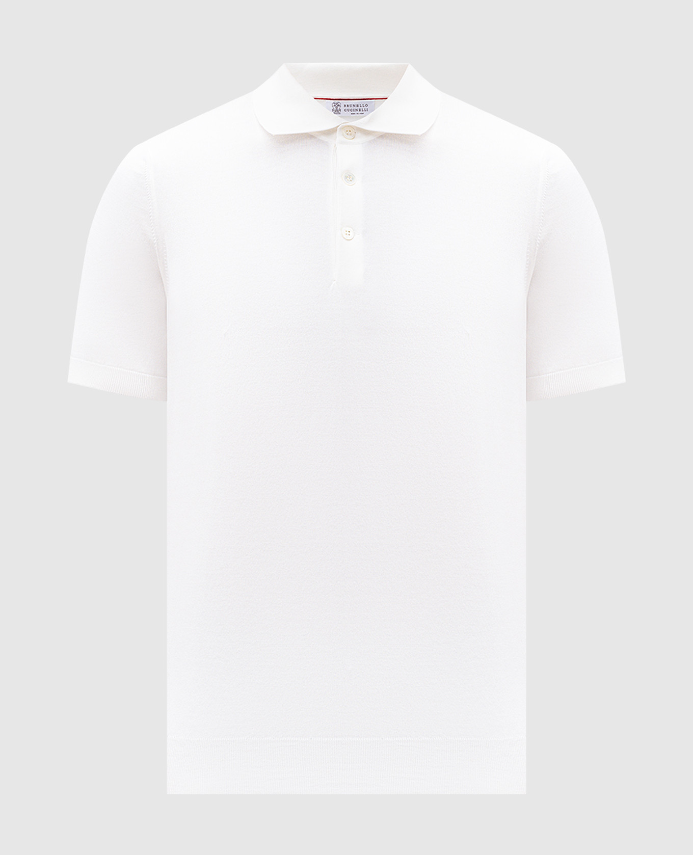 

White polo Brunello Cucinelli