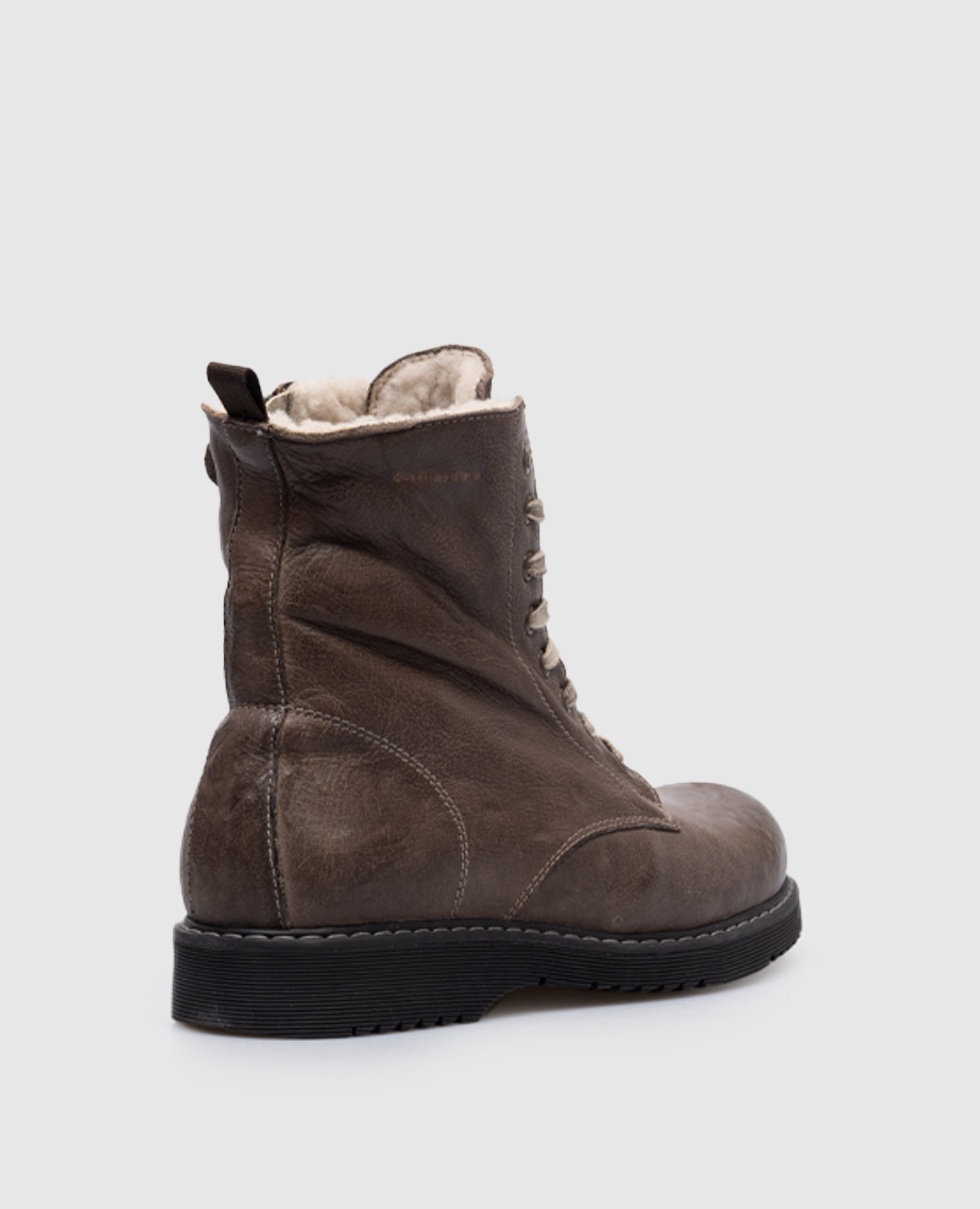 

Children's brown leather boots with fur Zecchino D'oro