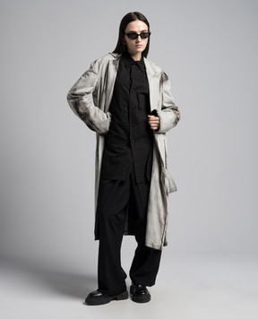 Y`S Yamamoto Black shirt with linen YSB01006